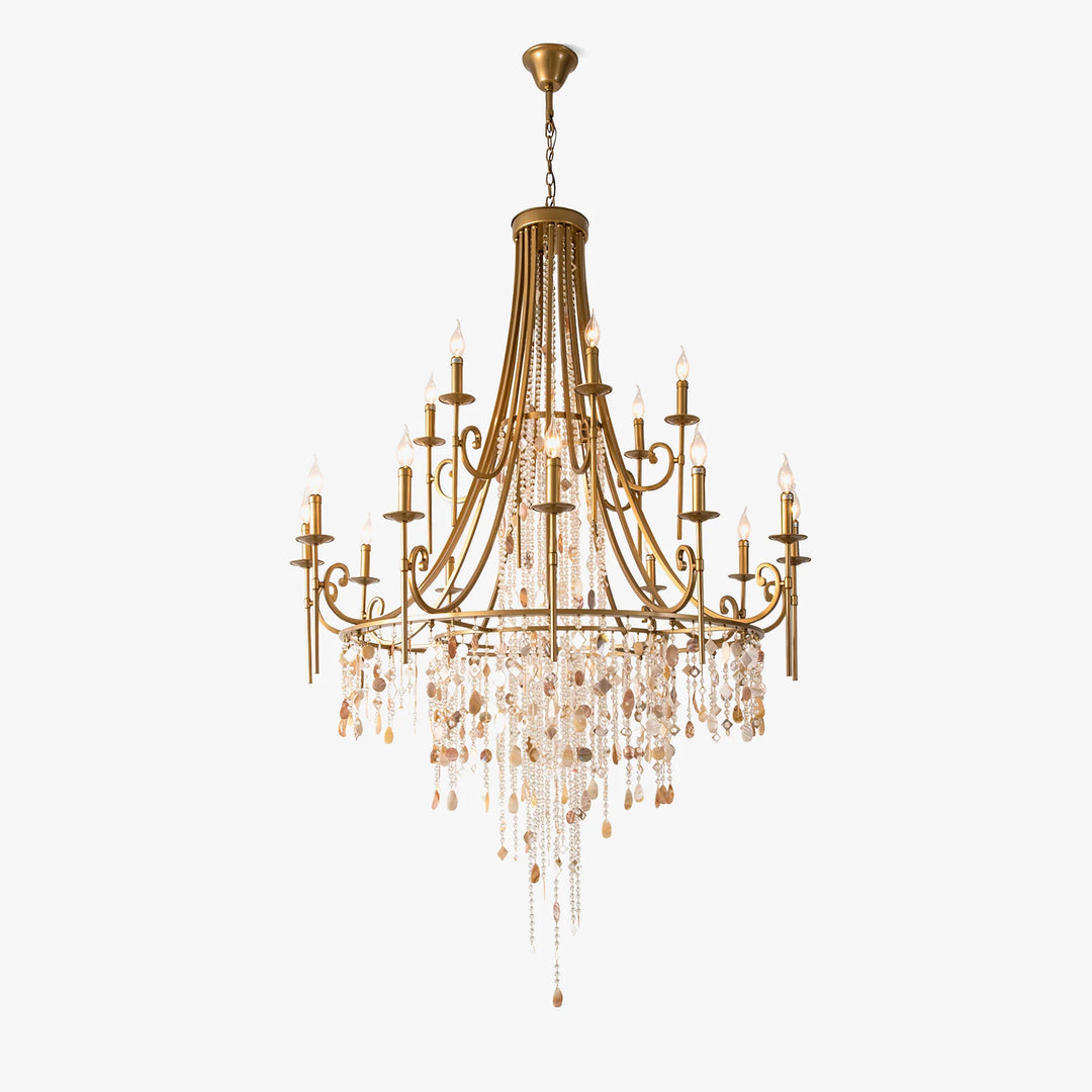 Tatum Lux Shell Crystal Chandelier 21