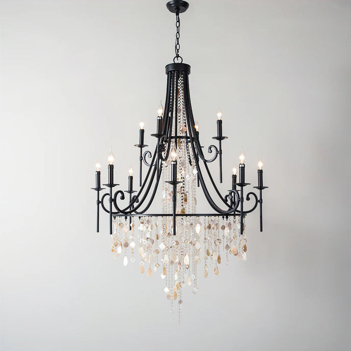 Tatum Lux Shell Crystal Chandelier 4