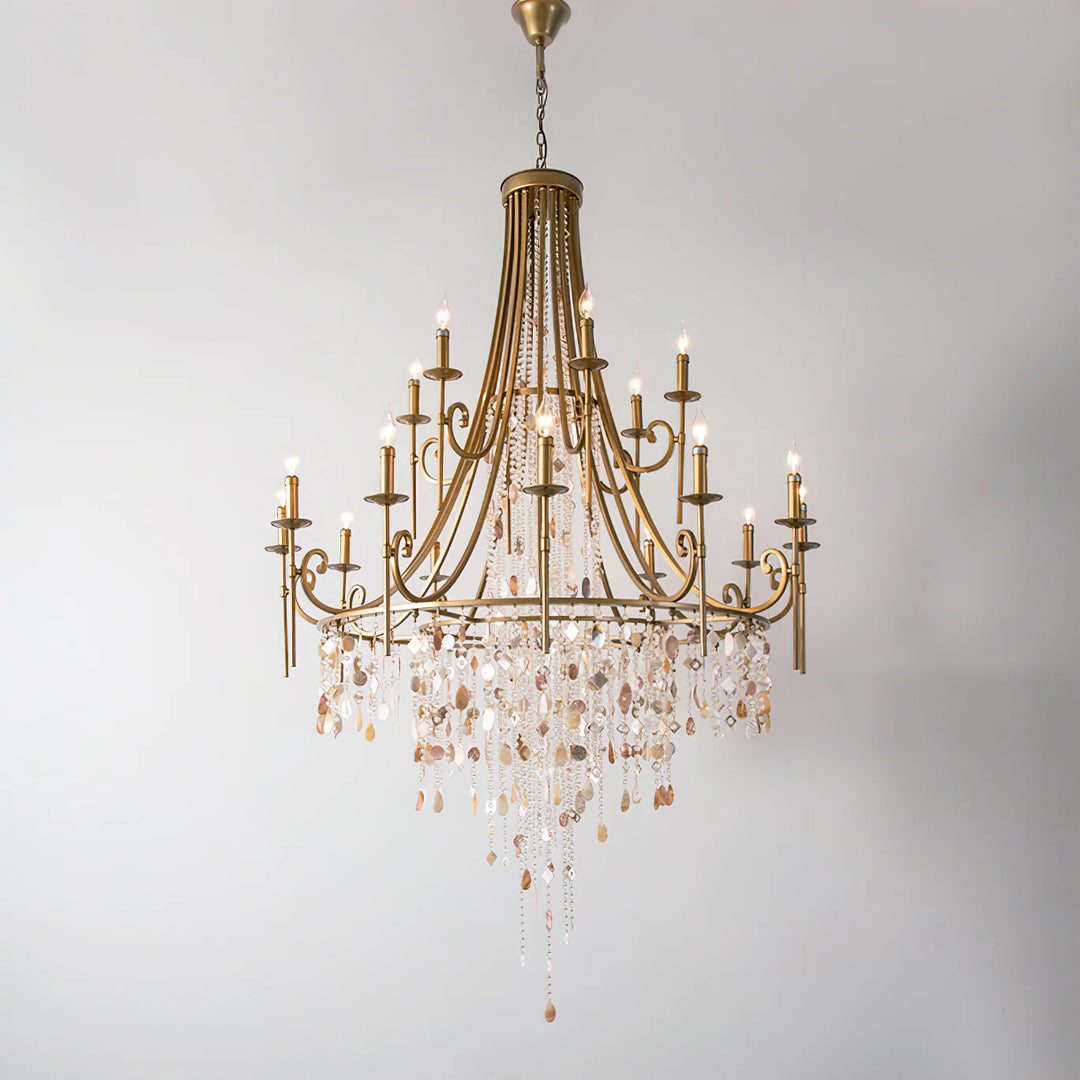 Tatum Lux Shell Crystal Chandelier 5