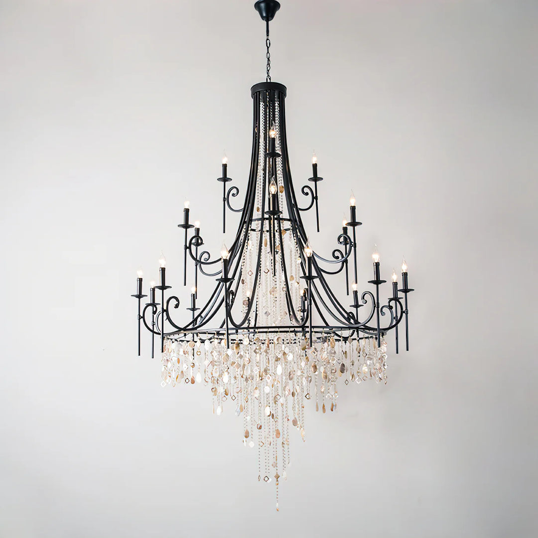 Tatum Lux Shell Crystal Chandelier 6