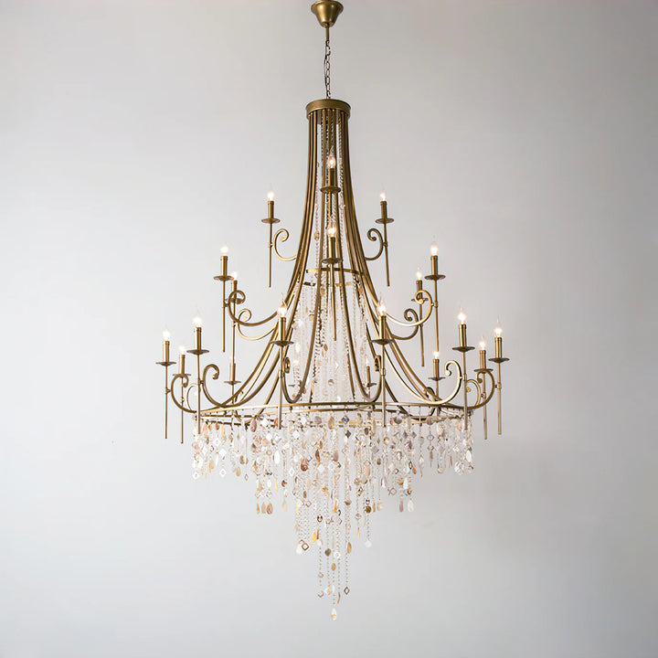 Tatum Lux Shell Crystal Chandelier 7