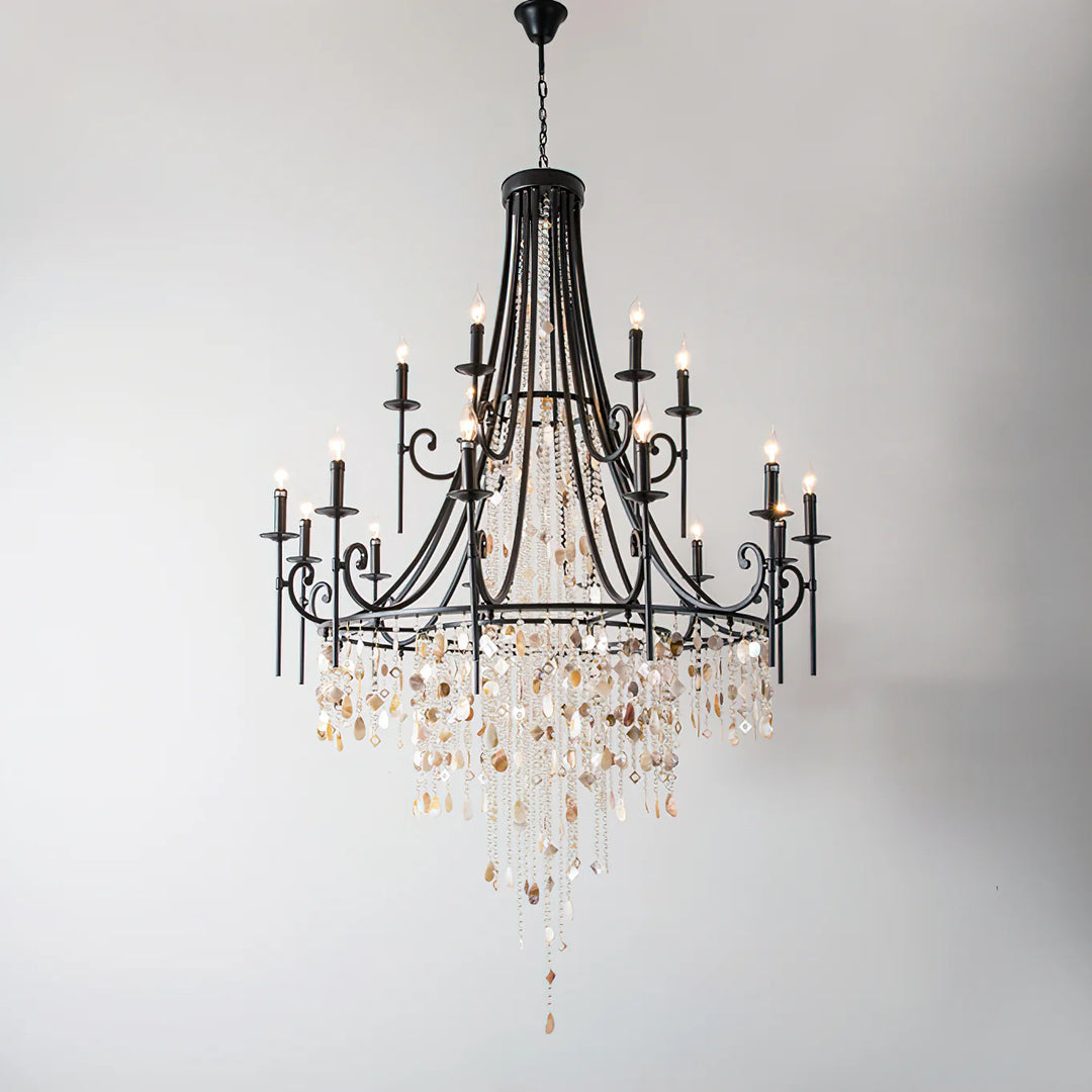 Tatum Lux Shell Crystal Chandelier 8