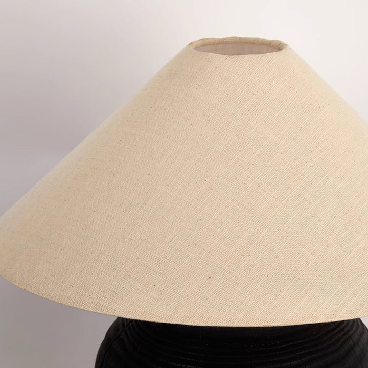 Terra cotta cloth table lamp 12