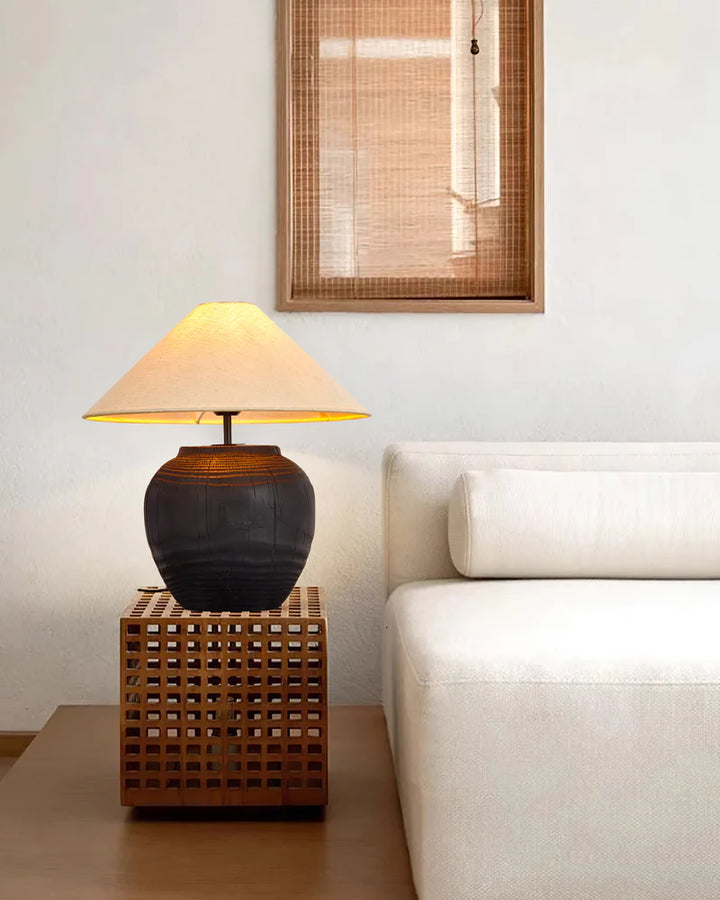 Terracotta Cloth Table Lamp 10
