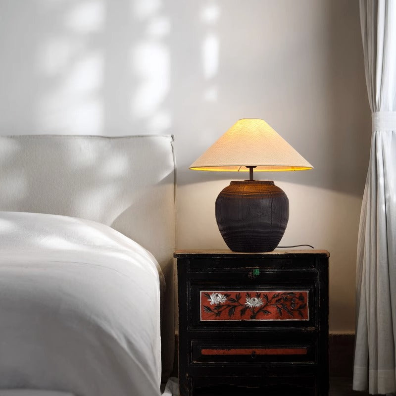 Terracotta Cloth Table Lamp 6