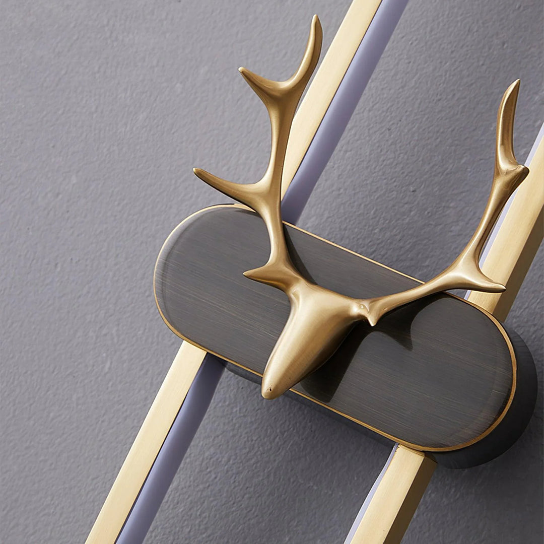 The Detail of Creative Antler Wall Lamp A