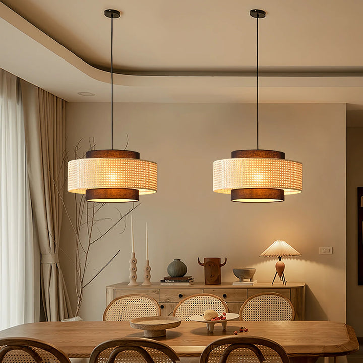 Tiered Drum Pendant Light 10