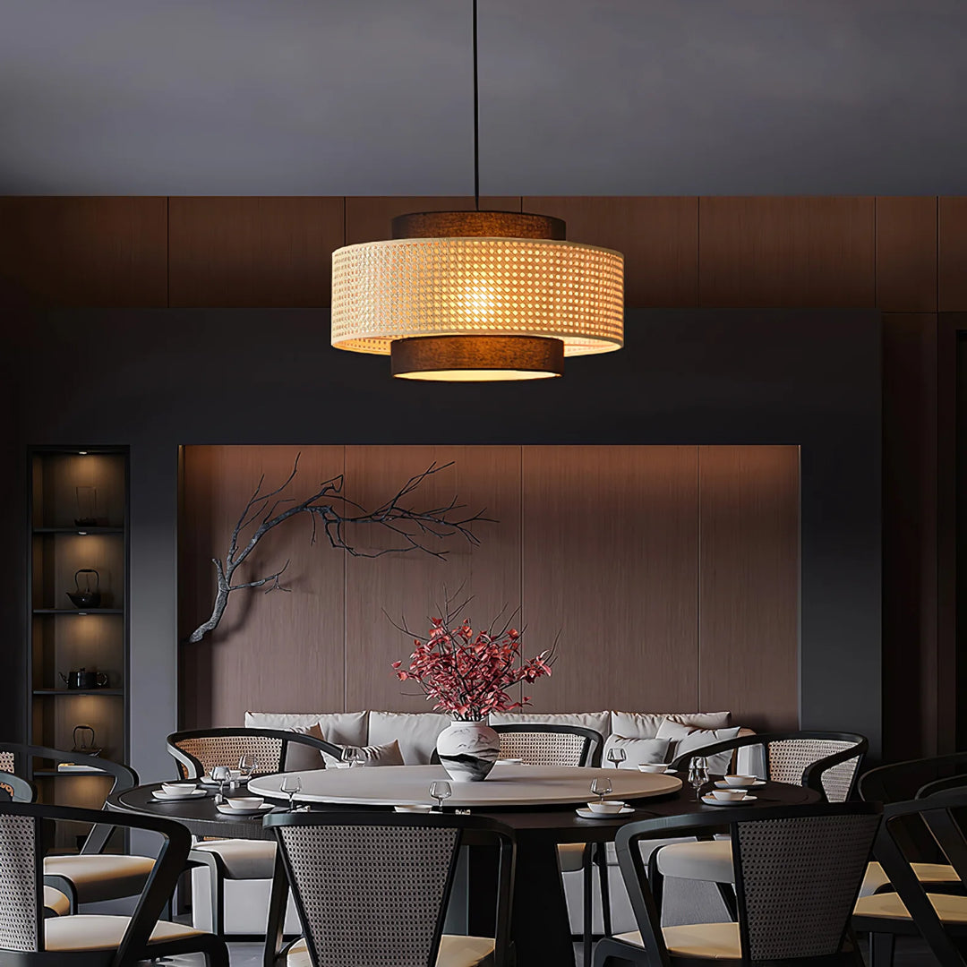 Tiered Drum Pendant Light 2