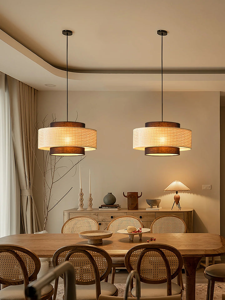 Tiered Drum Pendant Light 8