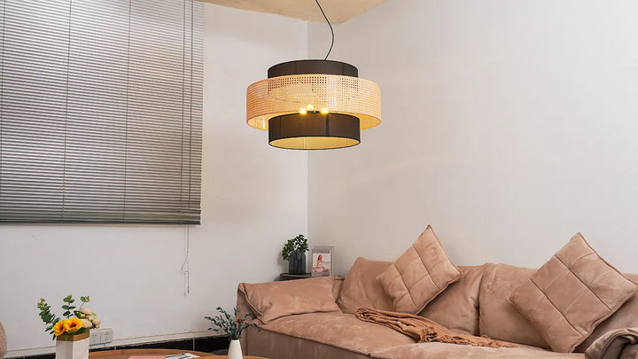Tiered Drum Pendant Light New 1