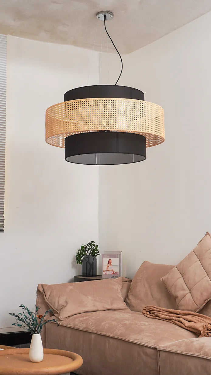 Tiered Drum Pendant Light New 11