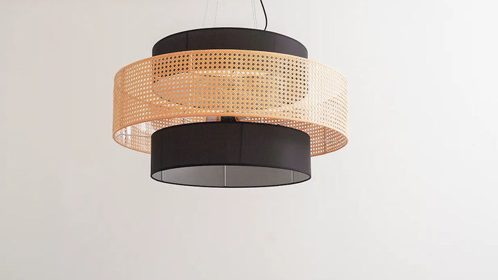Tiered Drum Pendant Light New 14