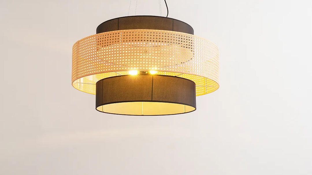 Tiered Drum Pendant Light New 15