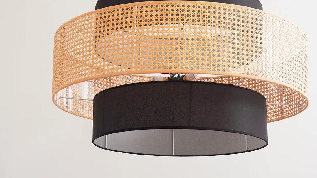 Tiered Drum Pendant Light New 17