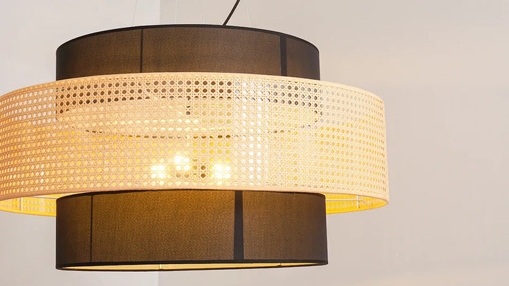 Tiered Drum Pendant Light New 19