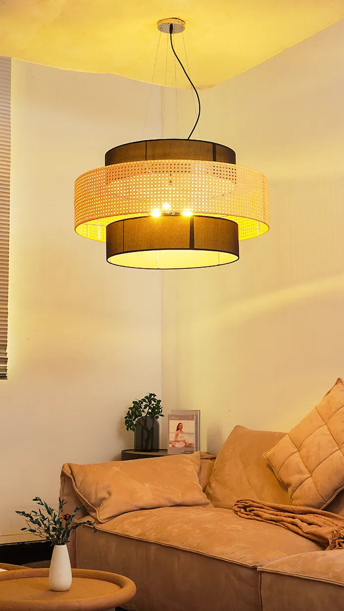 Tiered Drum Pendant Light New 4