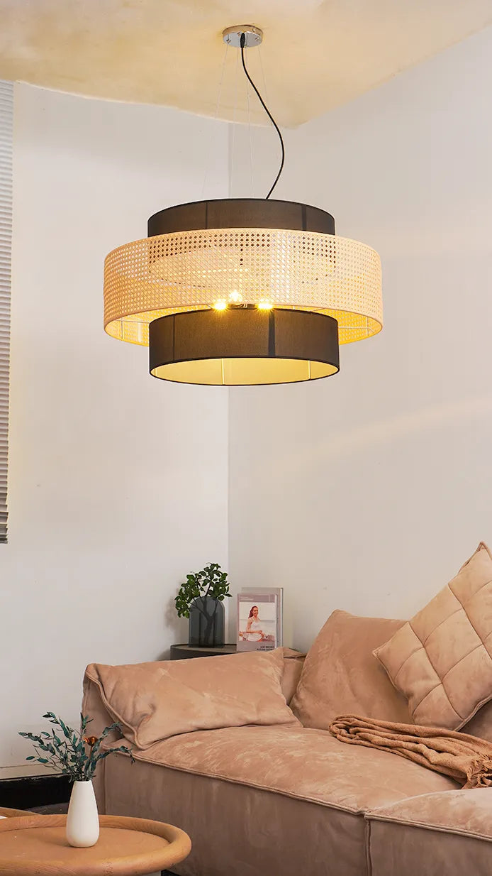 Tiered Drum Pendant Light New 5
