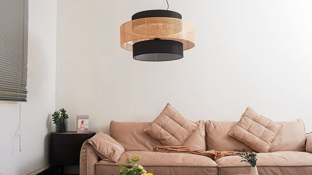 Tiered Drum Pendant Light New 7