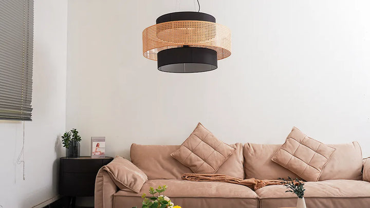 Tiered Drum Pendant Light New 7
