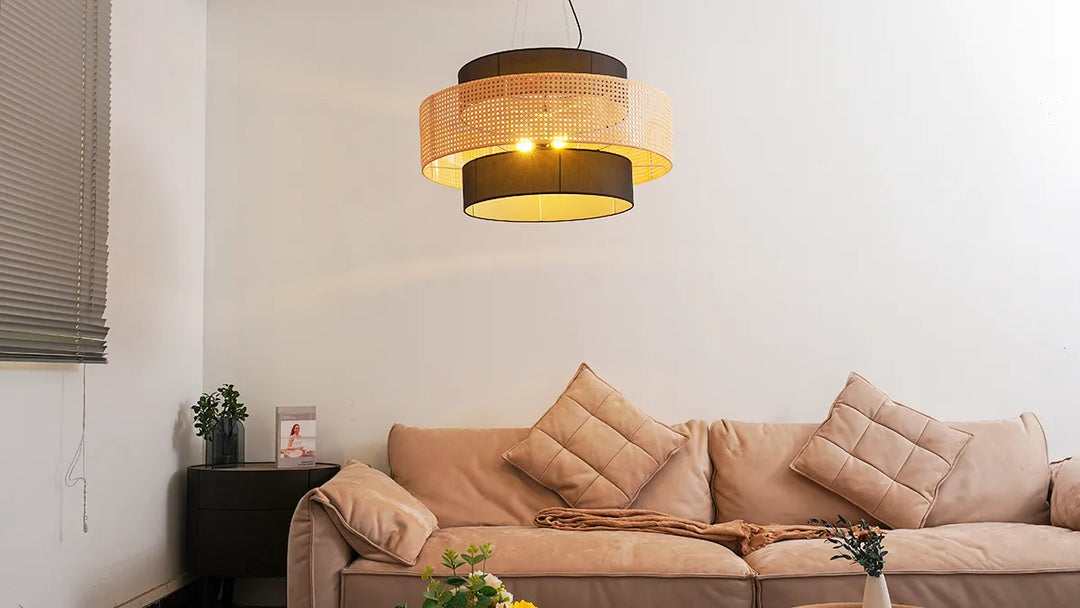 Tiered Drum Pendant Light New 8