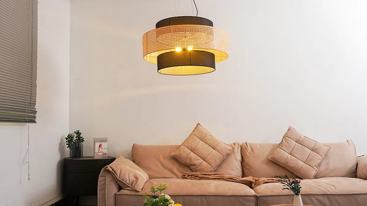 Tiered Drum Pendant Light New 8
