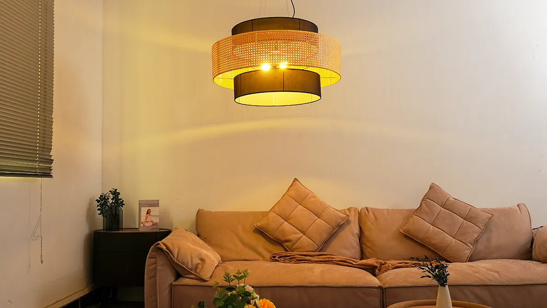 Tiered Drum Pendant Light New 9