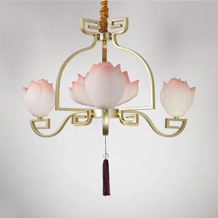 Traditional lotus chandelier 17