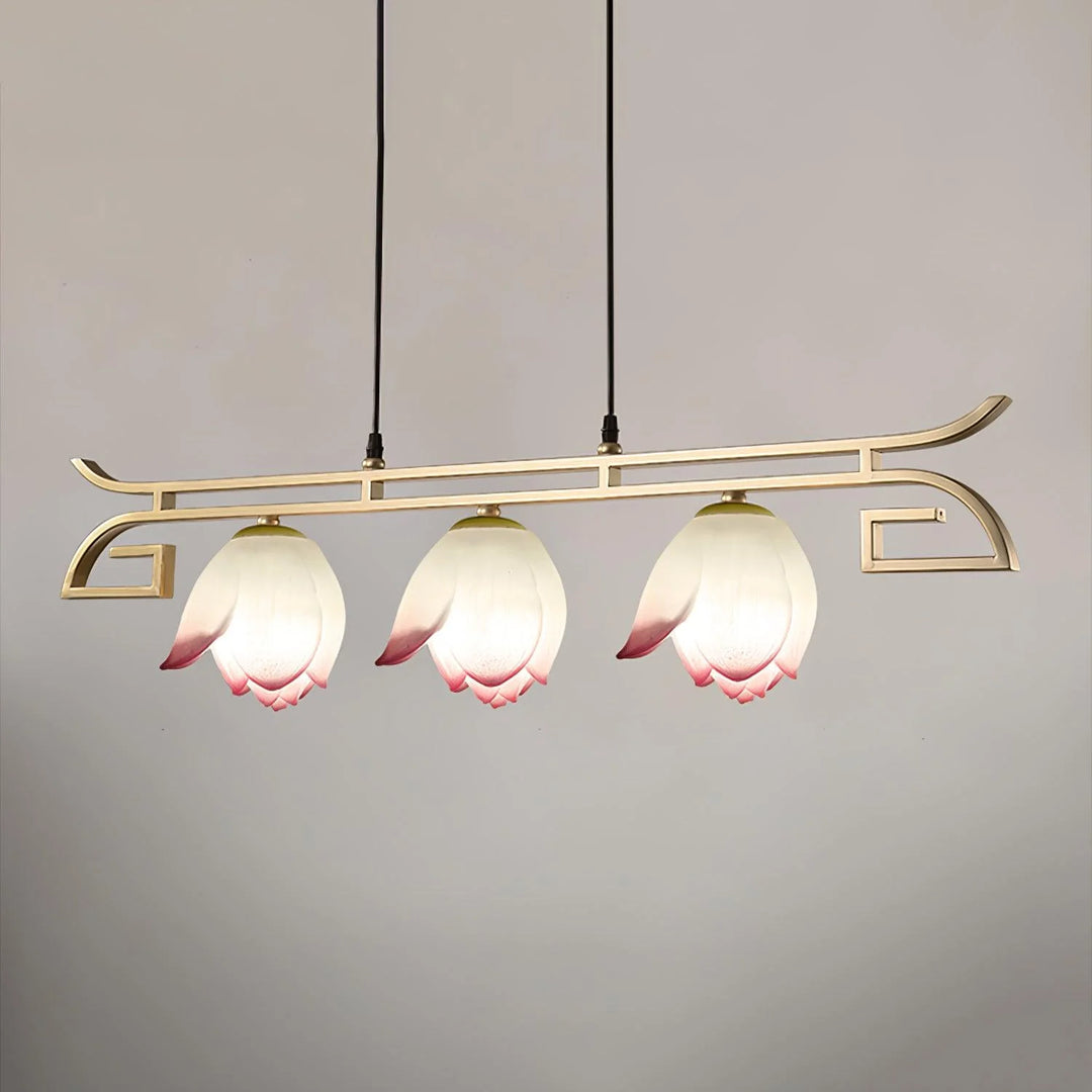 Traditional lotus chandelier 3