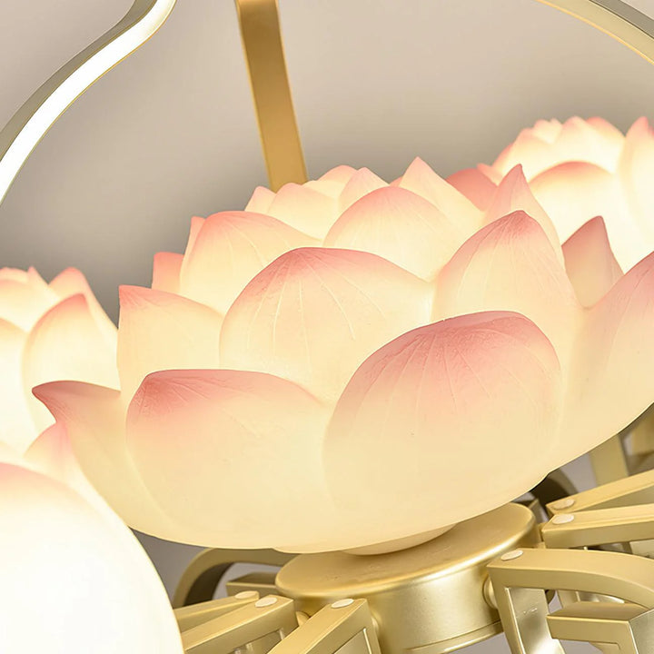 Traditional lotus chandelier 7