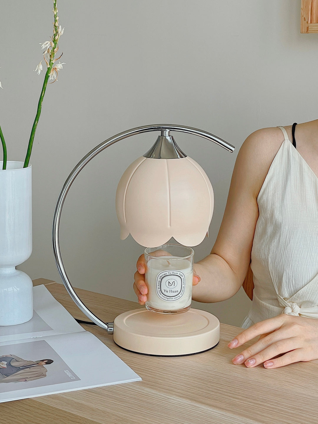 Tulip Candle Warmer Table Lamp 456