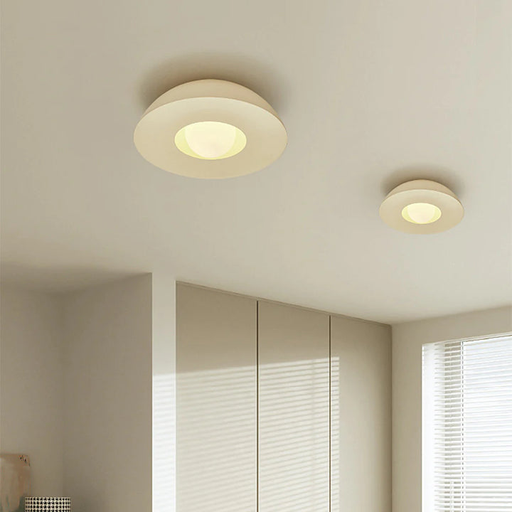 UFO Ceiling Light with beige white color