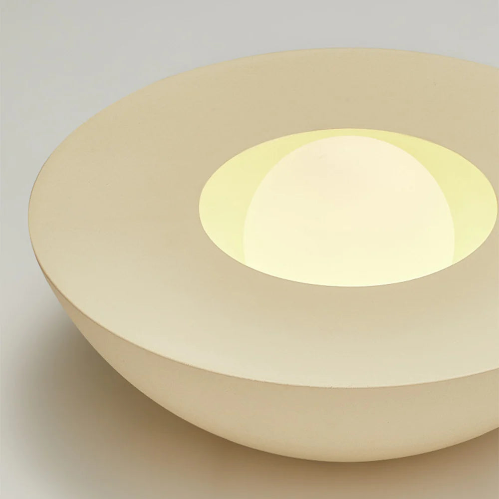 UFO ceiling lamp close-up details