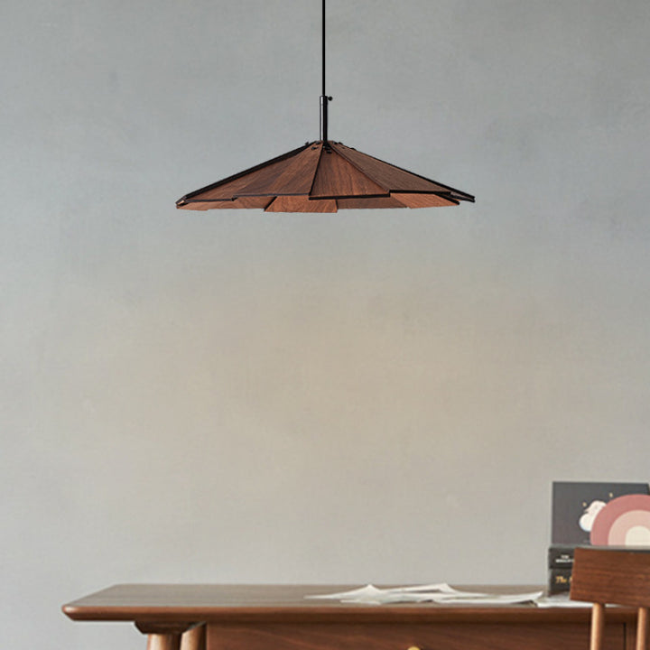 Umbrella Wooden Pendant Light 1