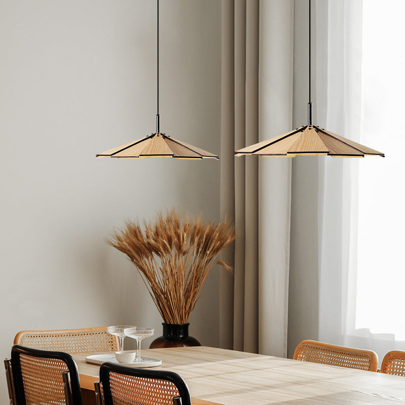 Umbrella Wooden Pendant Light 9