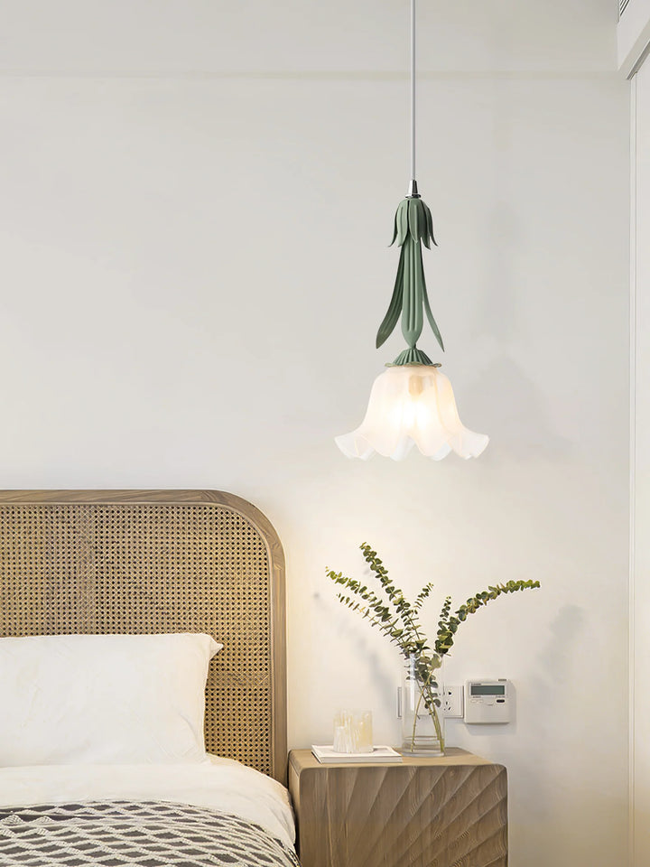 Valley Lily Pendant Light in bedroom