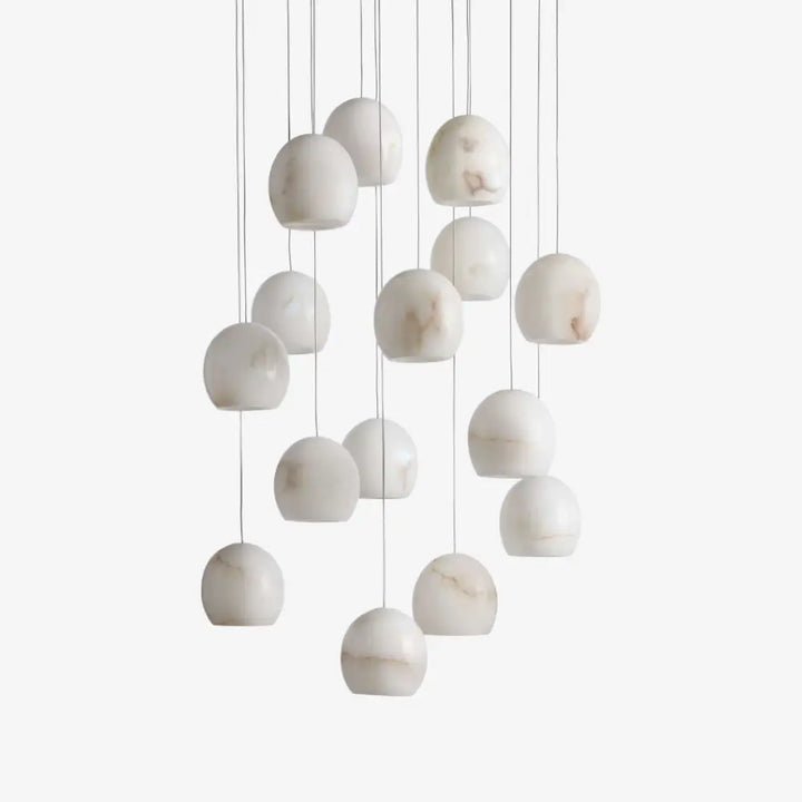 Vanta Alabaster Round Chandelier 1