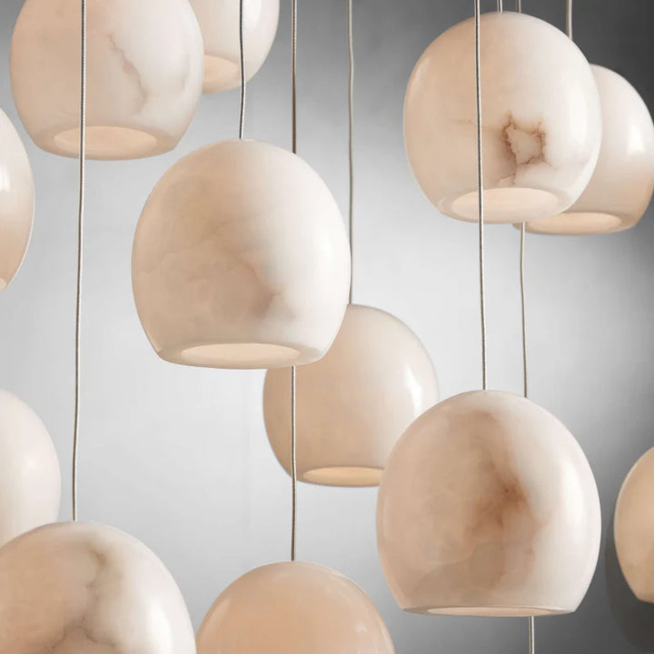 Vanta Alabaster Round Chandelier 2