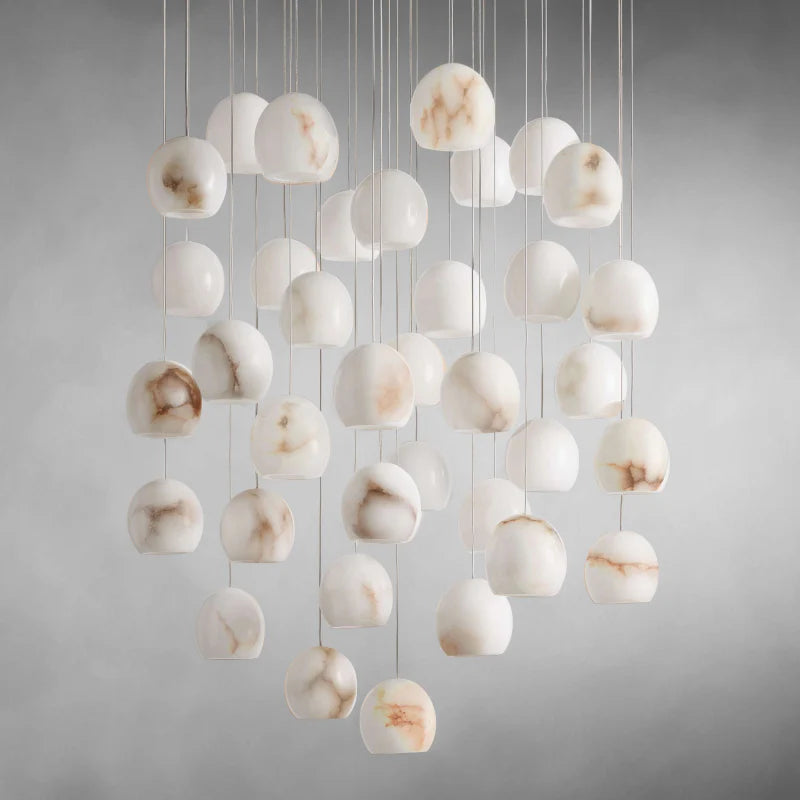 Vanta Alabaster Round Chandelier 3