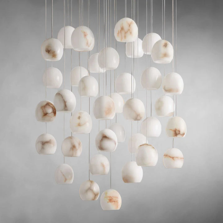 Vanta Alabaster Round Chandelier 3