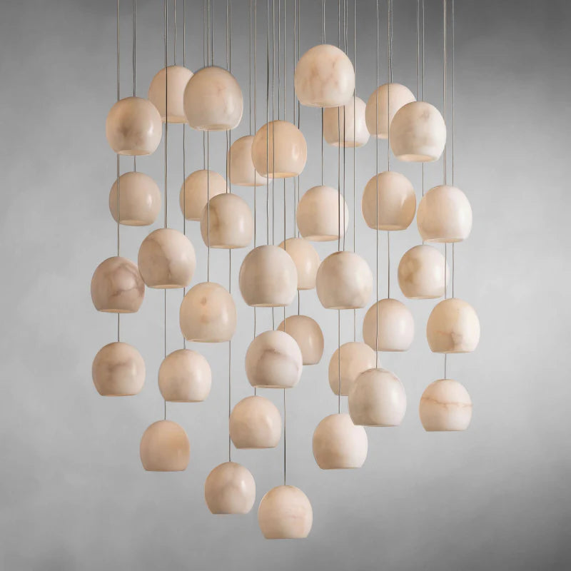 Vanta Alabaster Round Chandelier 4