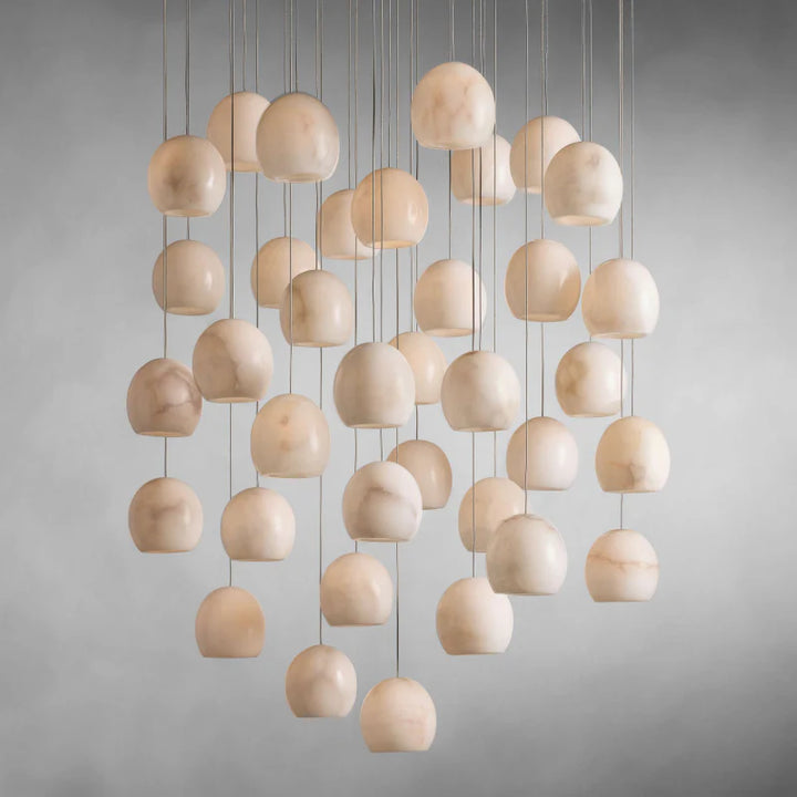 Vanta Alabaster Round Chandelier 4