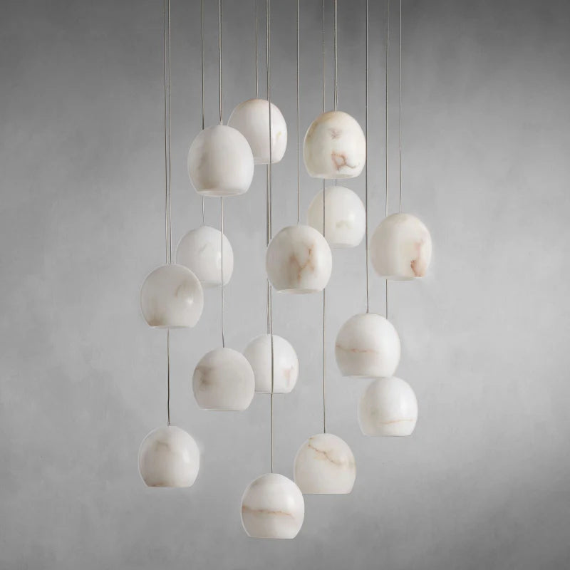 Vanta Alabaster Round Chandelier 5