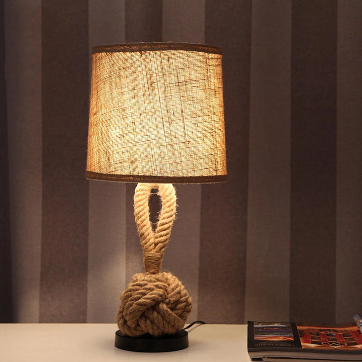 Vintage Twine Desk Lamp