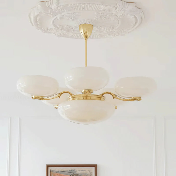 Vintage Brass Chandelier 15