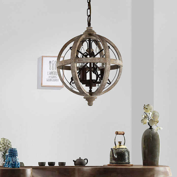 Vintage Globe Chandelier 10