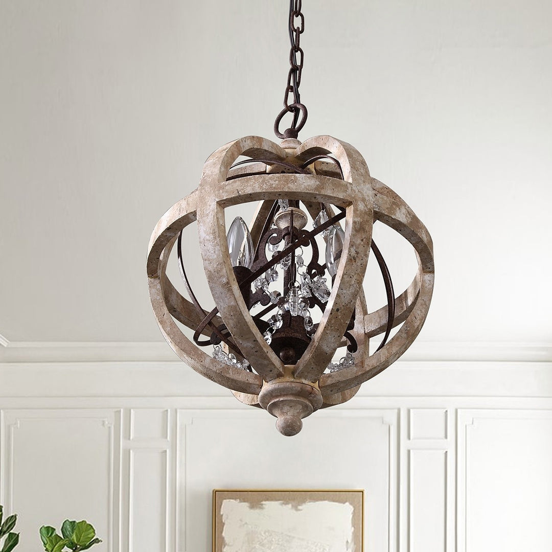 Vintage Globe Chandelier 4