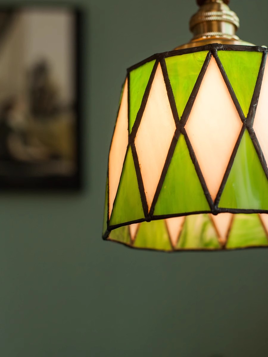Vintage_Green_lozenge_Pendant_Lamp_4