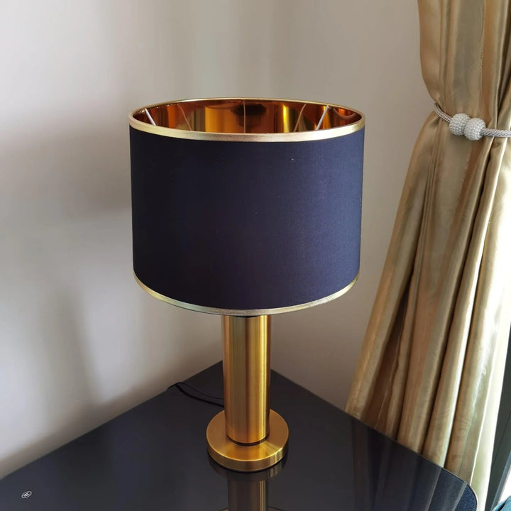 Vintage Metal Base Table Lamp-15