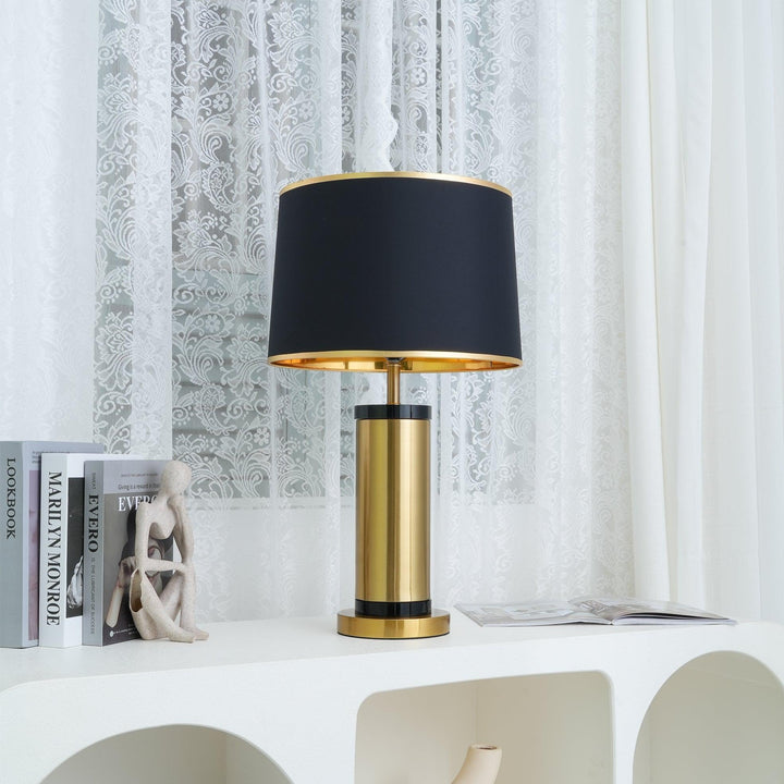 Vintage Metal Base Table Lamp-16