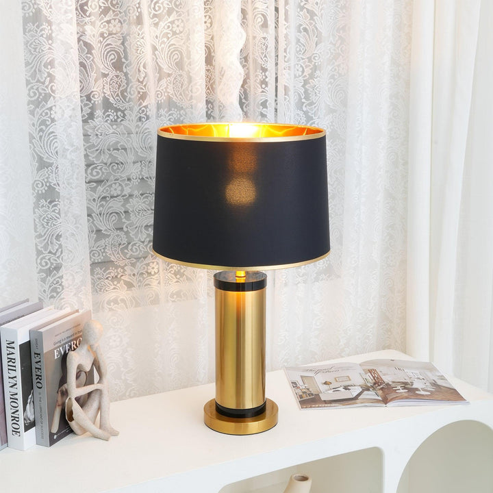 Vintage Metal Base Table Lamp-2